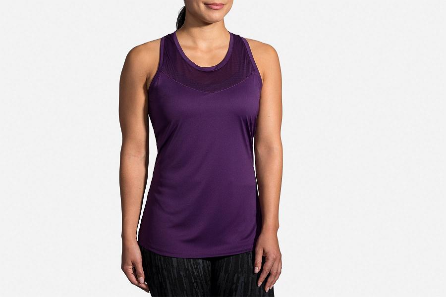 Brooks Stealth Women Athletic Wear & Running Tank Purple WTV074256